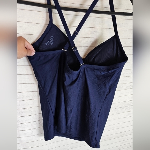 Athleta Blue Twister Tankini Top, sz 40 B/C - Picture 9 of 10
